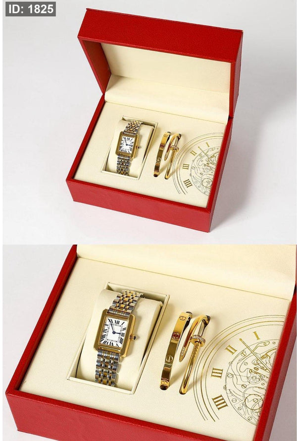 Watch set - 01 / including bracelets, a luxury box and a company bag
