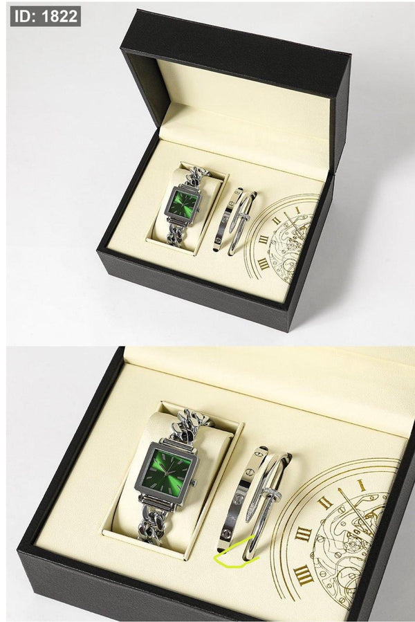 Watch set - 04 / including bracelets, a luxury box and a company bag