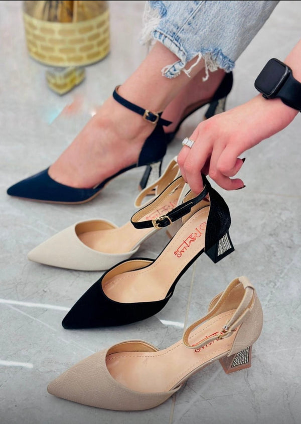 Mid-heel women's sandals