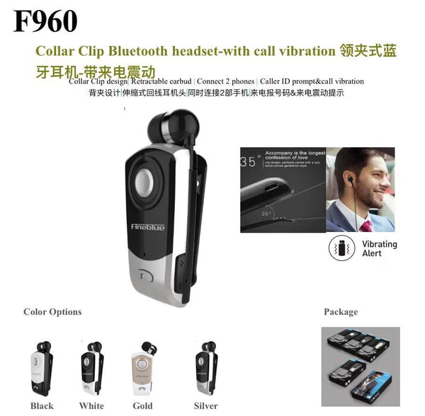collar clip bluetoth headset