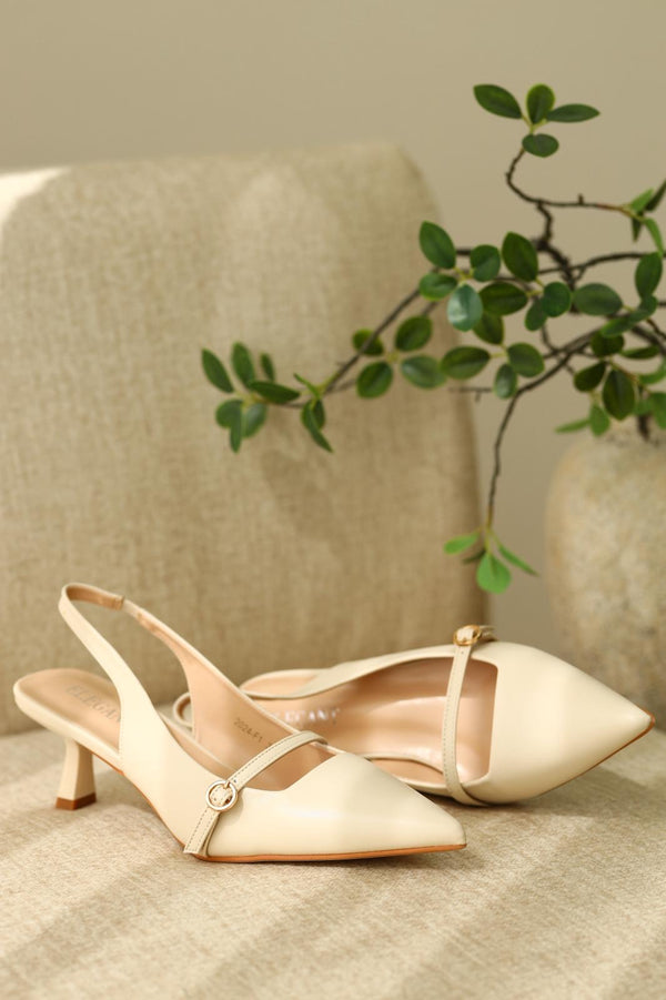 Comfortable mid-heel sandal