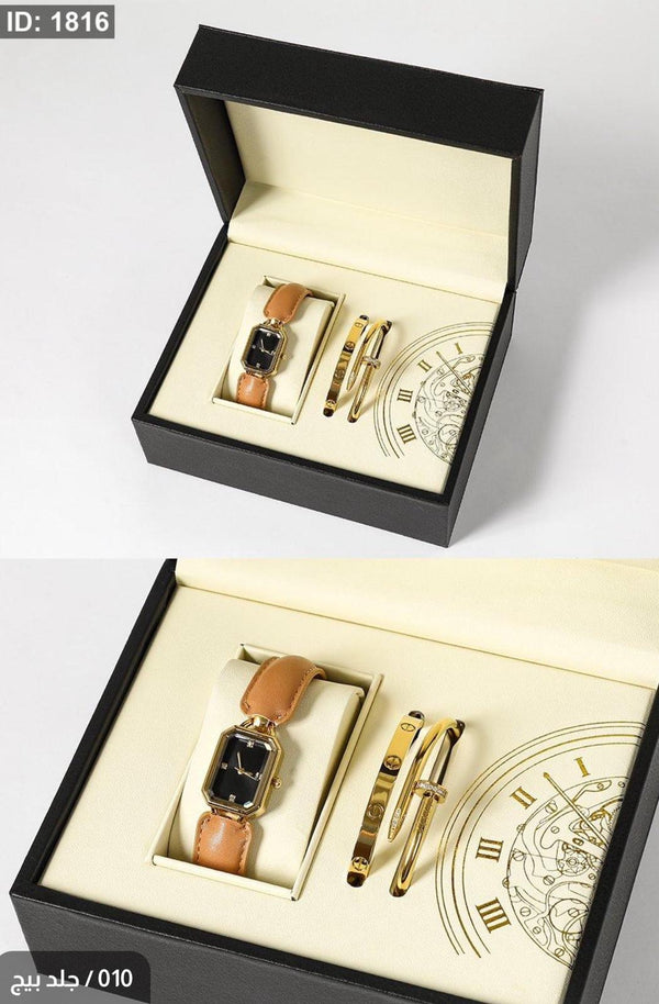 Watch set - 010 / including bracelets, a luxury box and a company bag