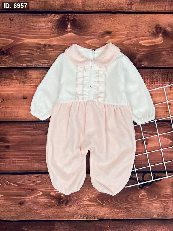 Girls velvet jumpsuit